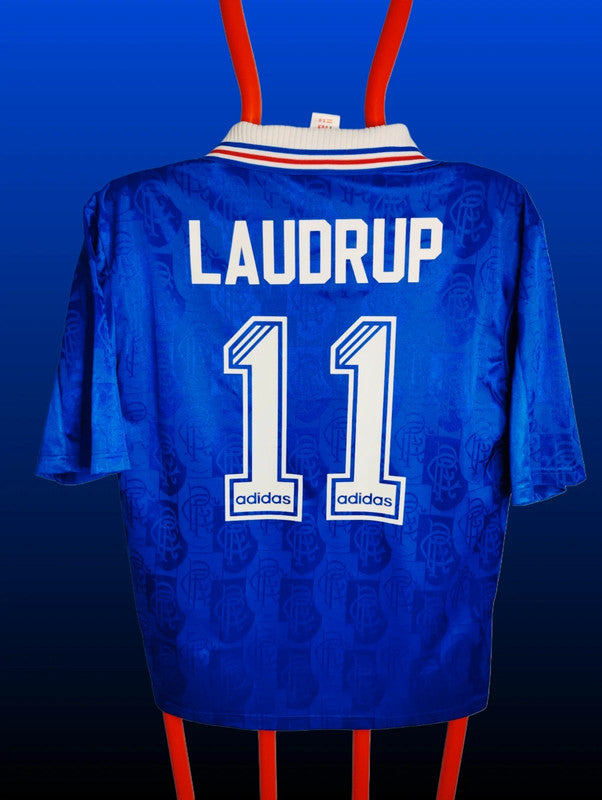 Brian Laudrup Rangers Hjemmebanetrøje – Str. L (1996/97)