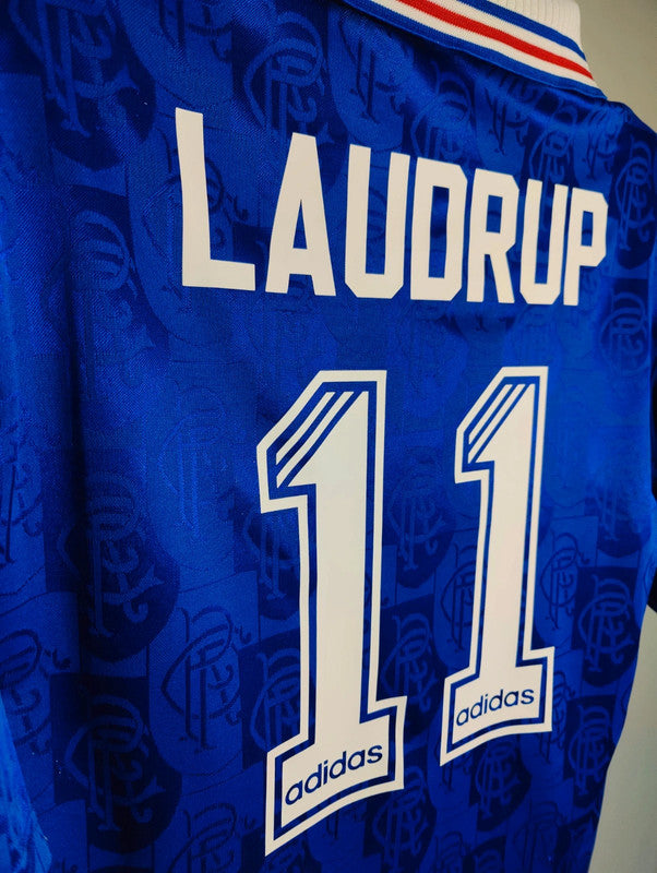 Brian Laudrup Rangers Hjemmebanetrøje – Str. L (1996/97)