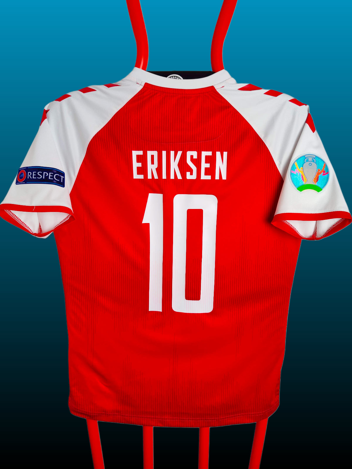 Christian Eriksen Danmark Hjemmebanetrøje – Str. L (Euro 2020, fitter M)