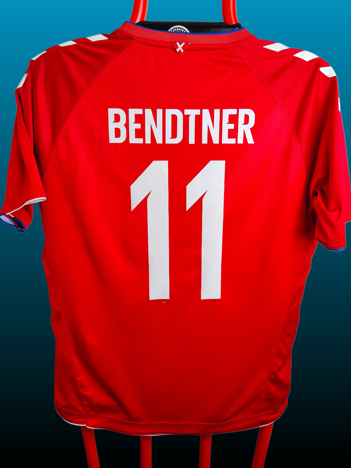 Nicklas Bendtner Danmark Hjemmebanetrøje – Str. XL (2018)