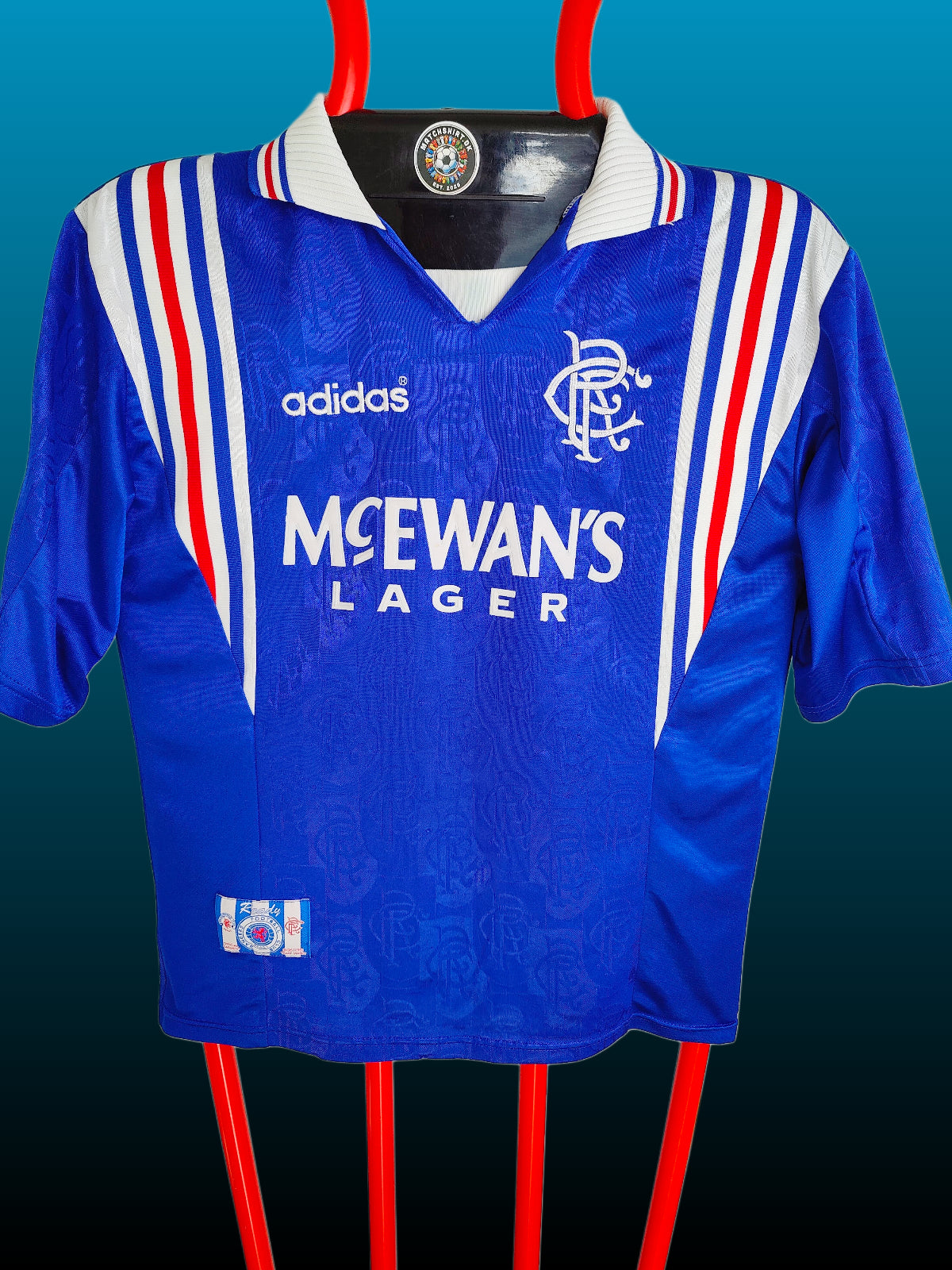 Brian Laudrup Rangers Hjemmebanetrøje – Str. M (1996/97)