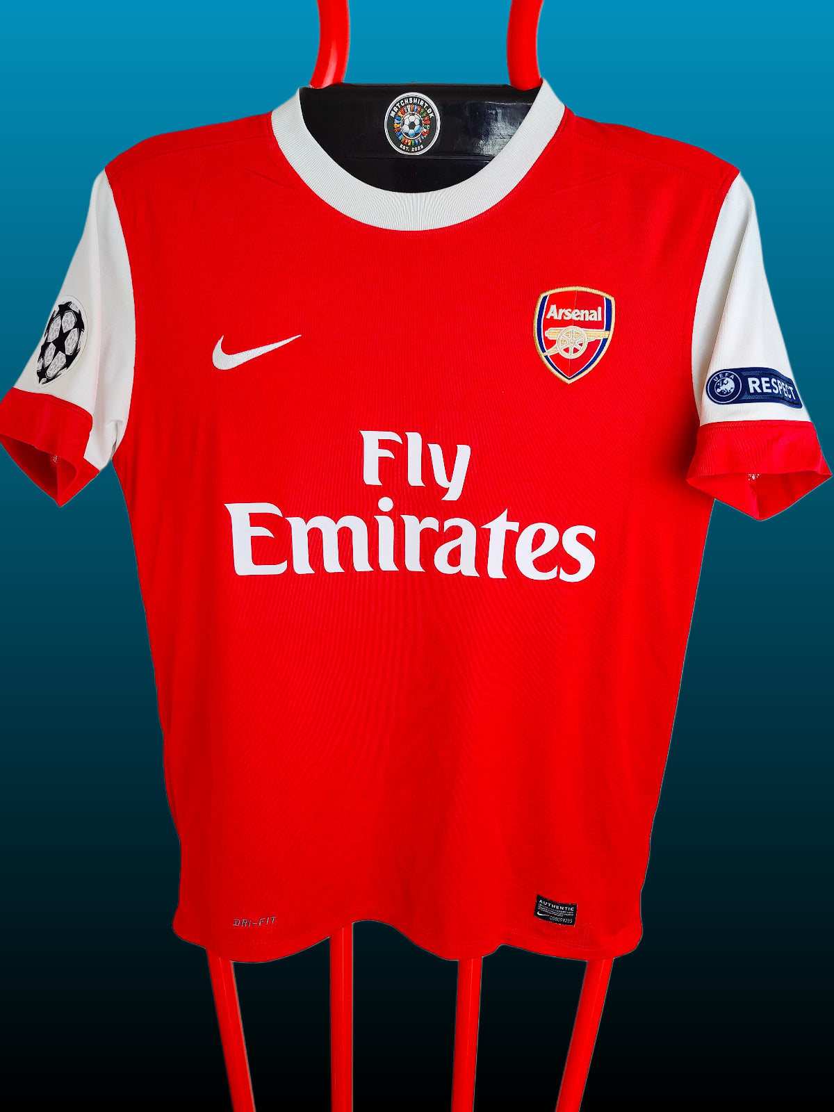 Nicklas Bendtner Arsenal Hjemmebanetrøje CL Tryk – Str. M (2010/11)