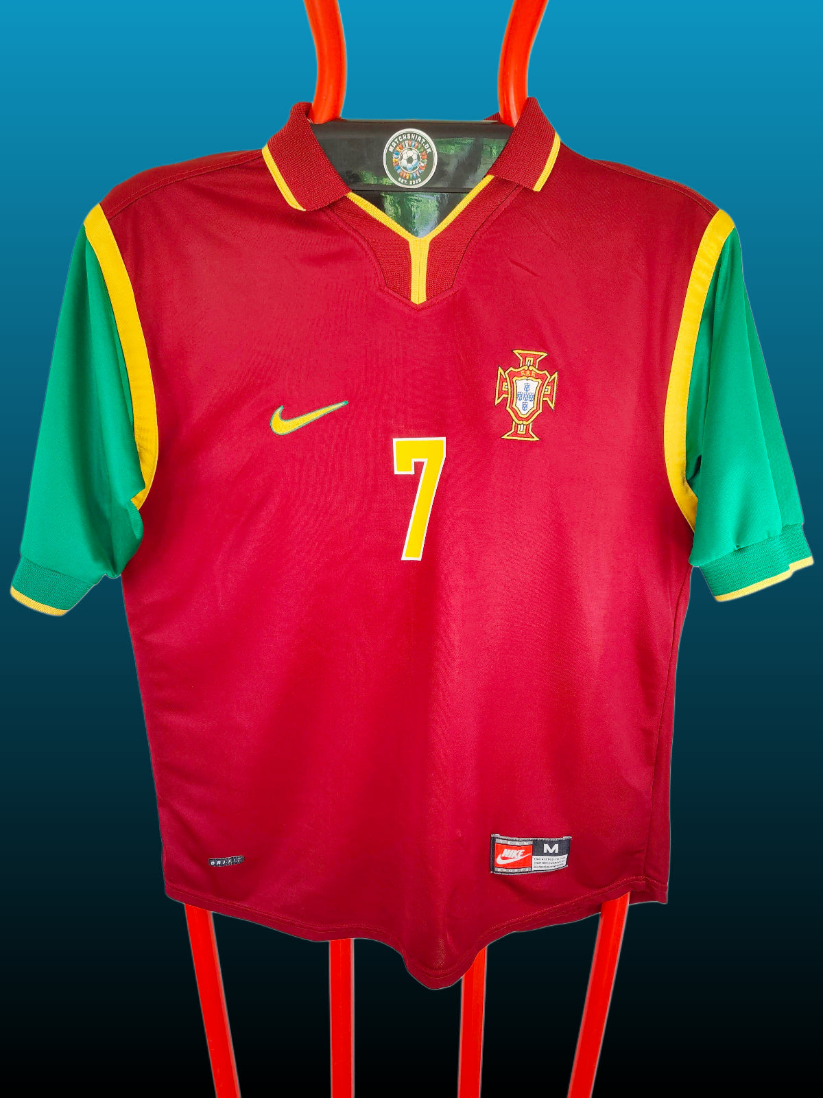 Luis Figo Portugal Hjemmebanetrøje – Str. M (1998)