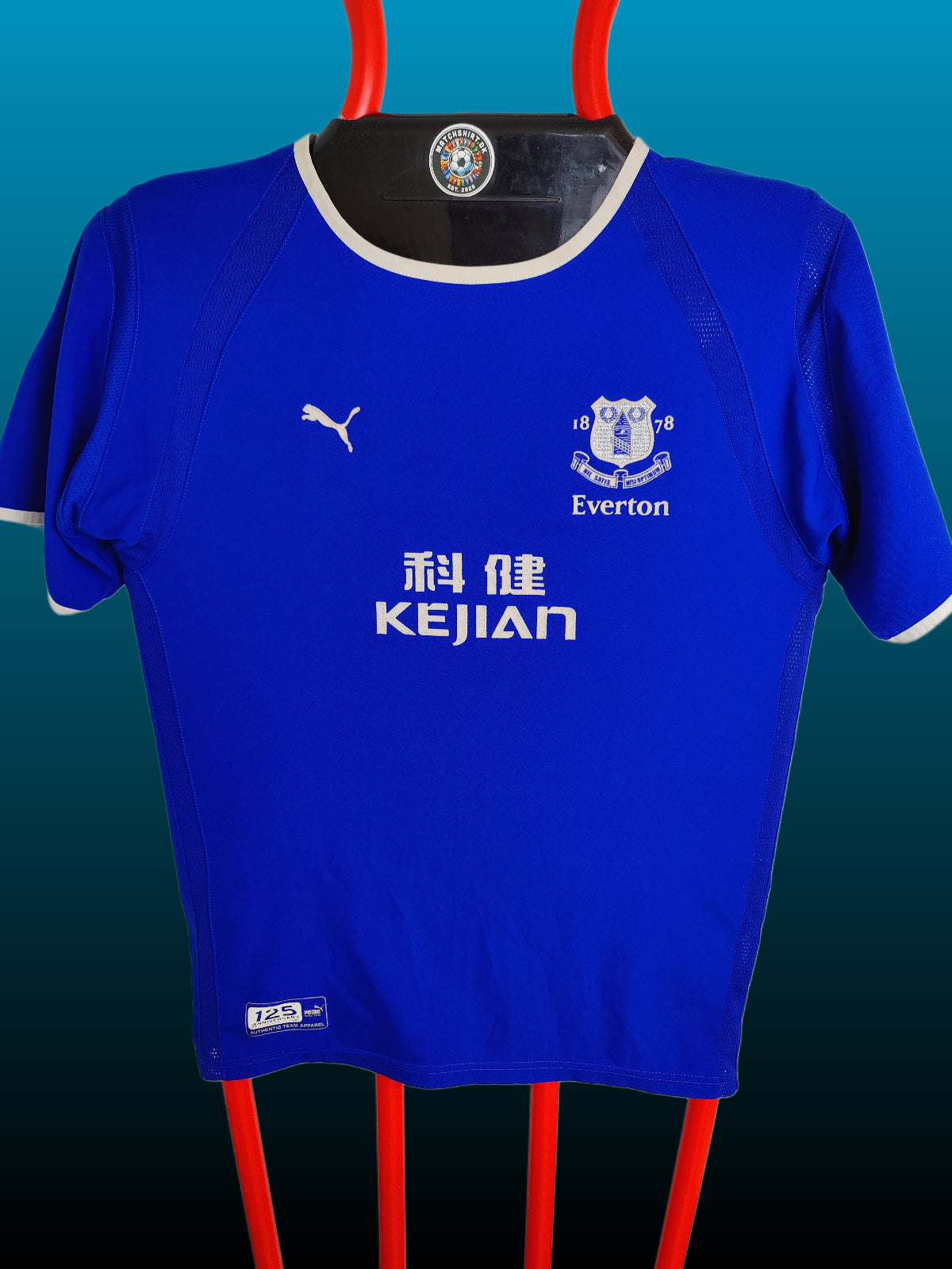 Thomas Gravesen Everton Hjemmebanetrøje – Str. M (2003/04)