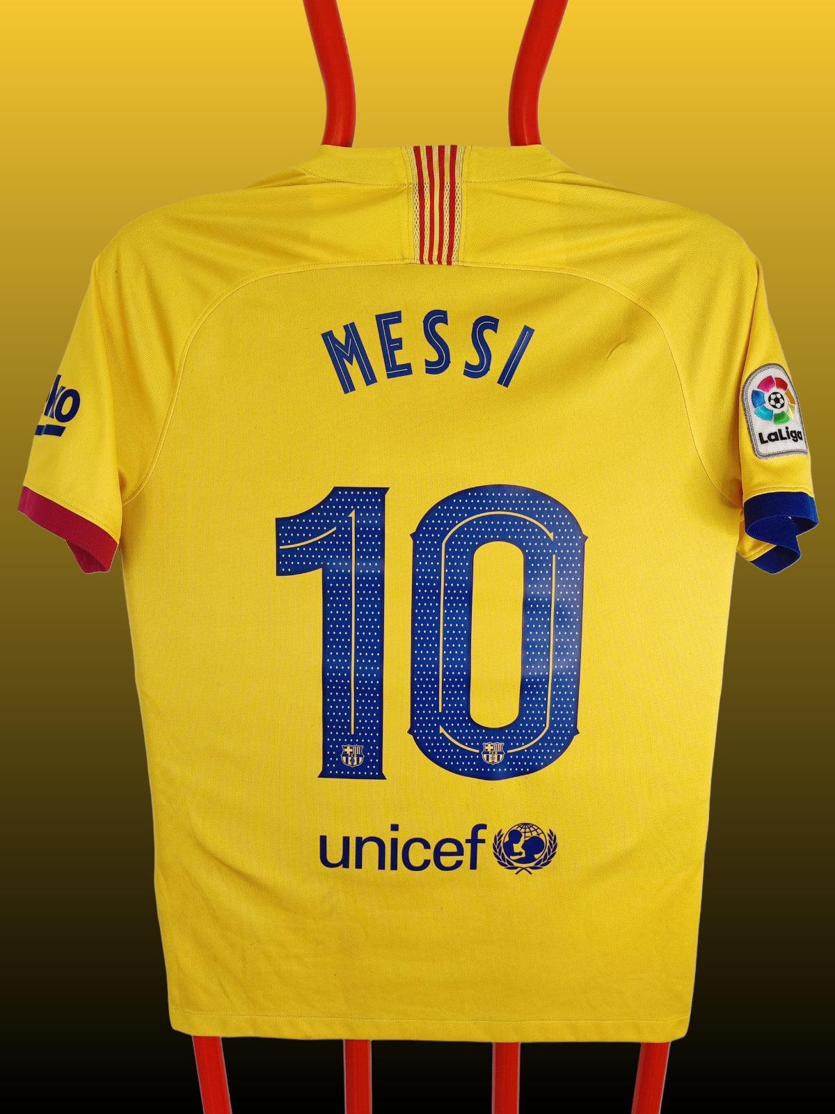 Lionel Messi FC Barcelona Udebanetrøje – Str. M (2019/20)