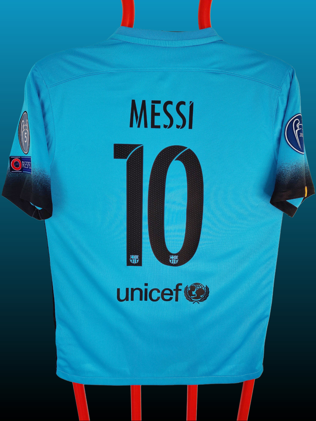 Lionel Messi FC Barcelona Udebanetrøje – Str. M (2015/16)