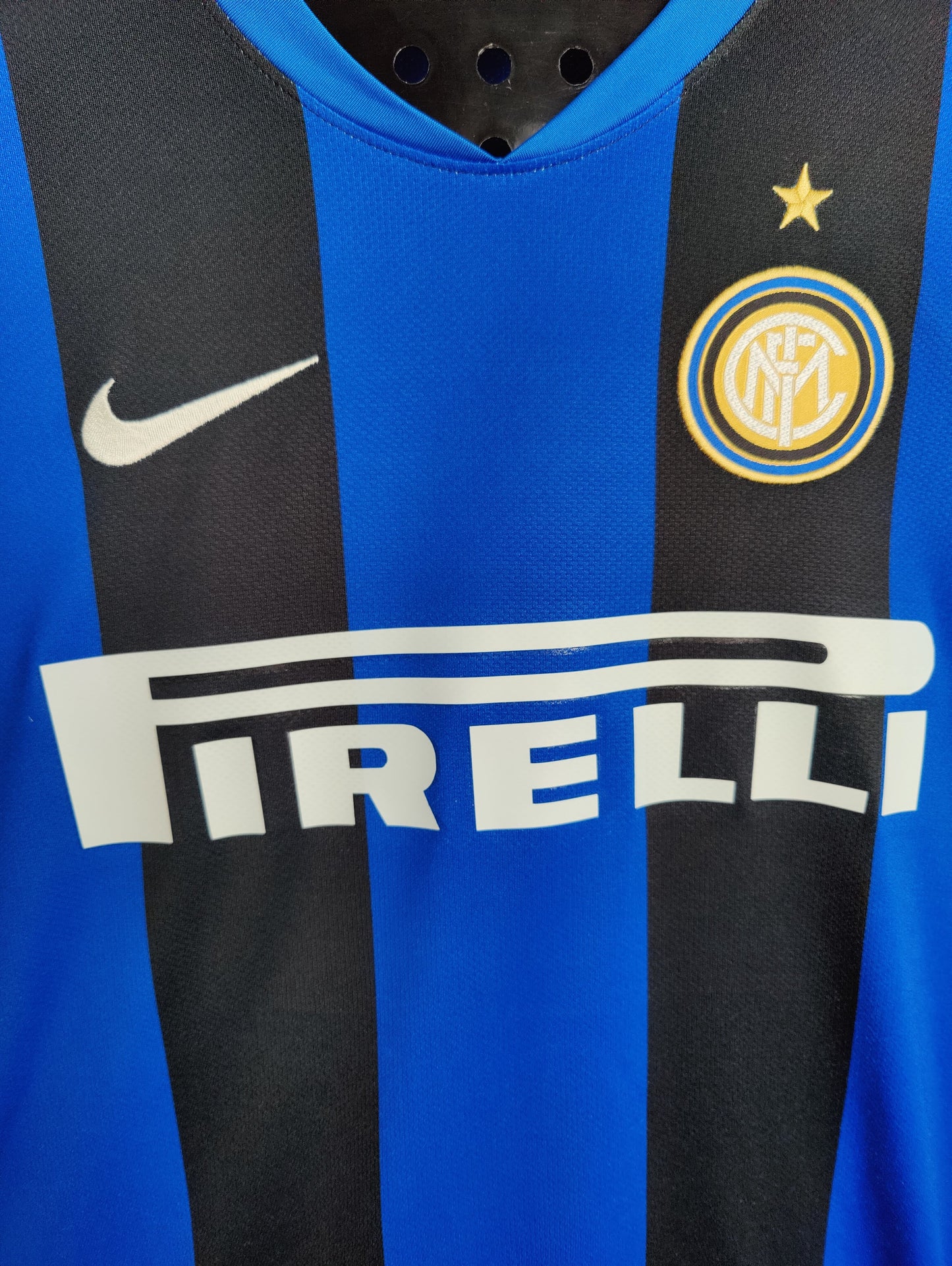 Luís Figo Inter Hjemmebanetrøje – Str. XL (2008/09)