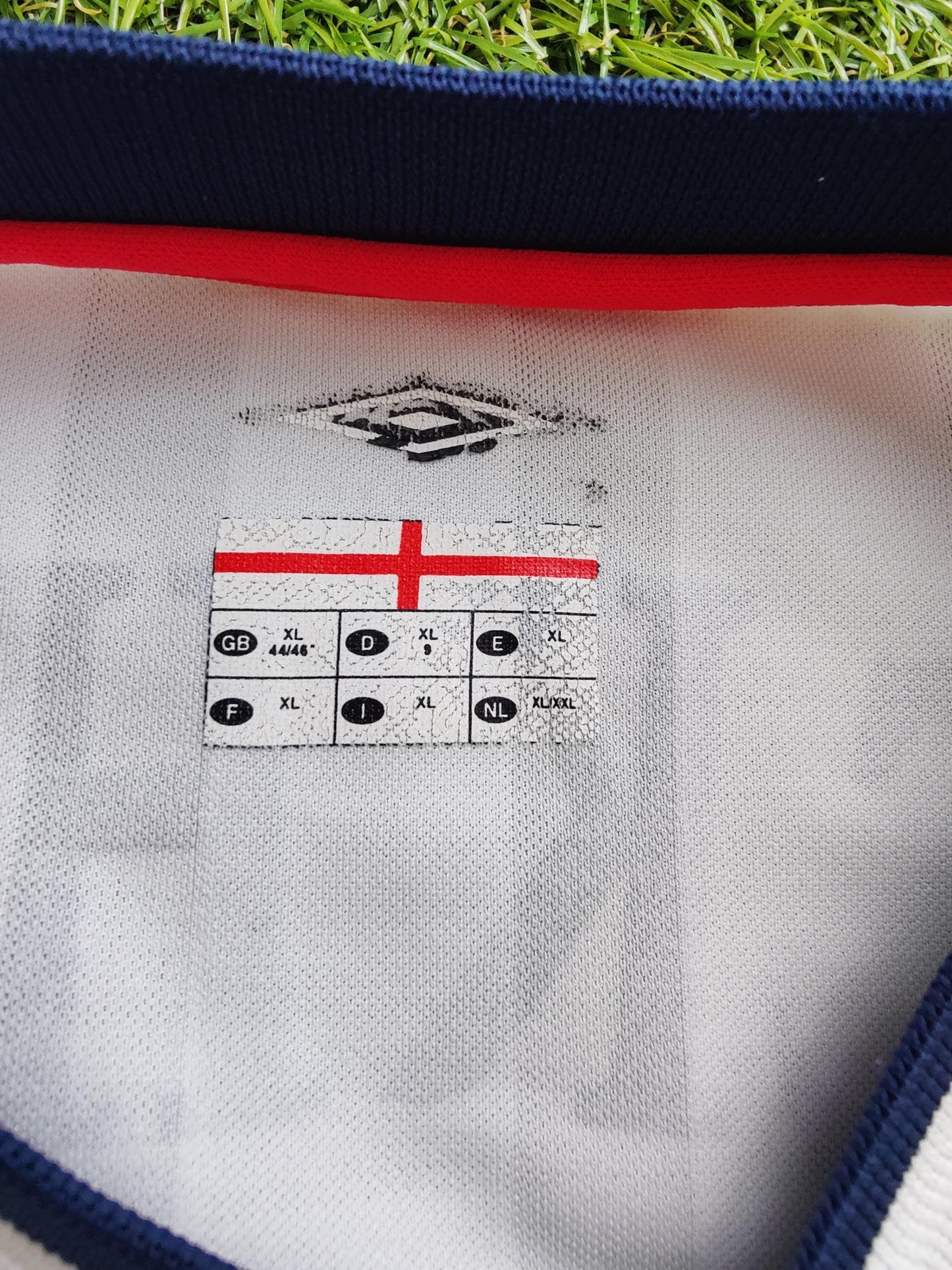 David Beckham Str. XL England Hjemmebanetrøje (VM 2002)