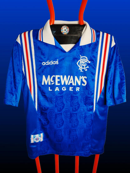 Brian Laudrup Rangers Hjemmebanetrøje – Str. L (1996/97)