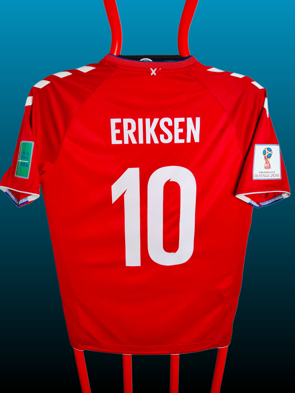 Christian Eriksen Danmark Landsholdstrøje – Str. L (VM 2018)