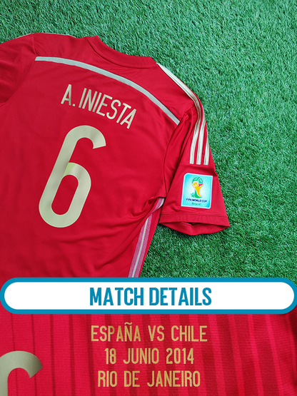 Andrés Iniesta Str. M Spanien vs Chile – 16. juni 2014 – (VM 2014)