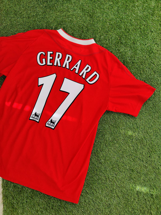 Steven Gerrard Str. L Liverpool Hjemmebanetrøje (2002/04)