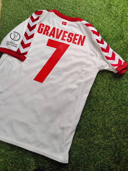 Thomas Gravesen Str. Large (L) Danmark Udebanetrøje – (VM 2002)