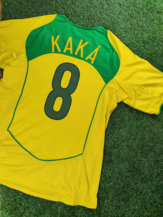 Kaká Str. L Brasilien Hjemmebanetrøje (2004)