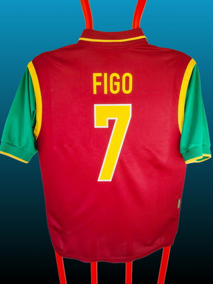 Luis Figo Portugal Hjemmebanetrøje – Str. M (1998)