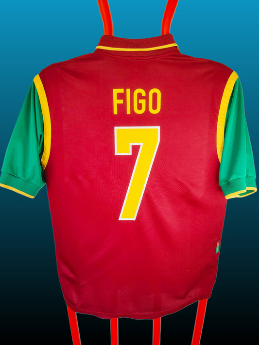 Luis Figo Portugal Hjemmebanetrøje – Str. M (1998)