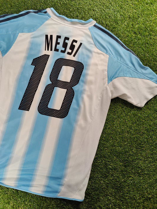 Lionel Messi Str. L Argentina Hjemmebanetrøje (2004)