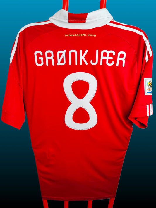 Jesper Grønkjær Danmark VM Hjemmebanetrøje – Str. XXL (2010)