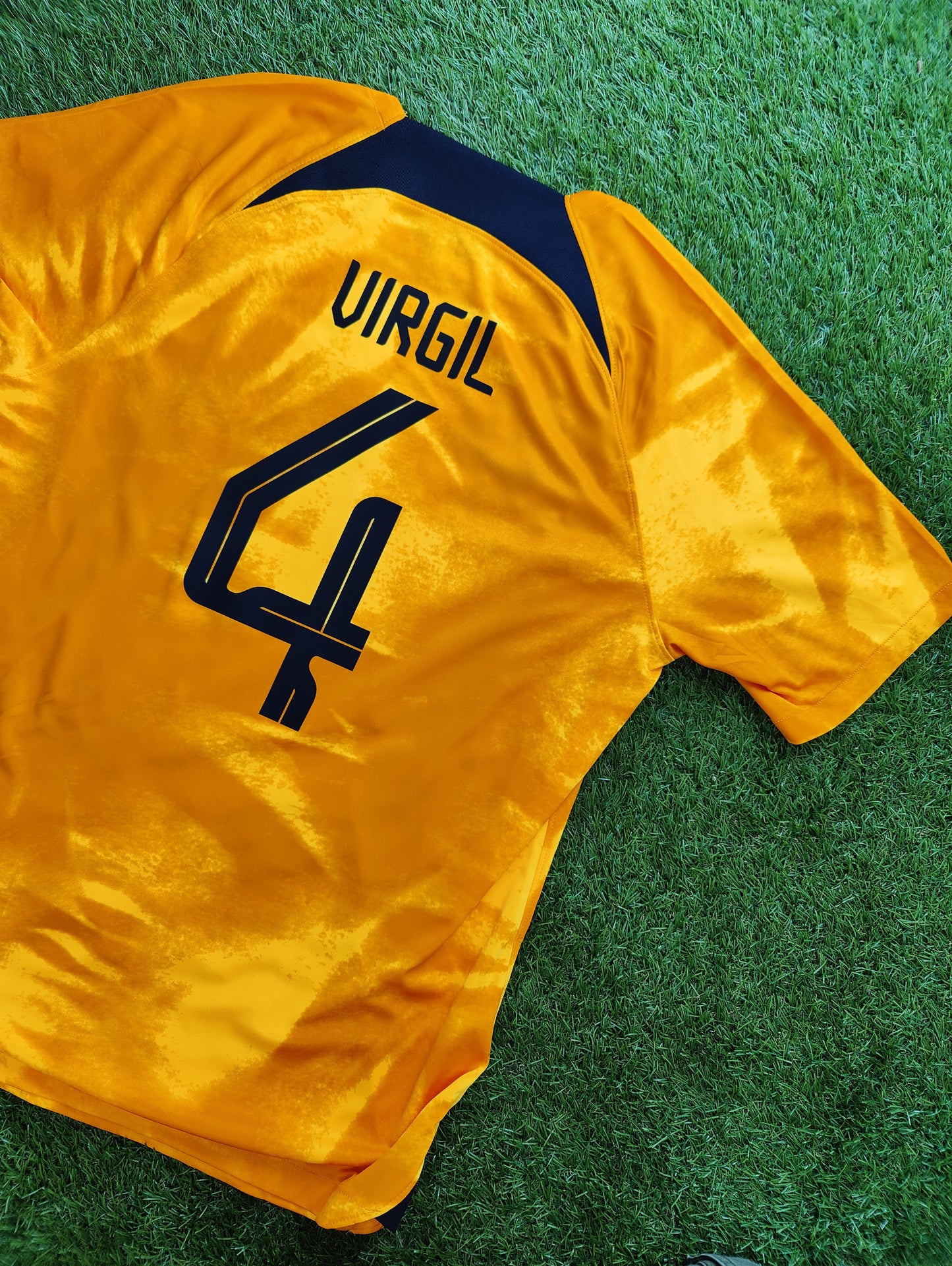 Virgil van Dijk Str. Large (L) Holland Hjemmebanetrøje – (VM 2022)