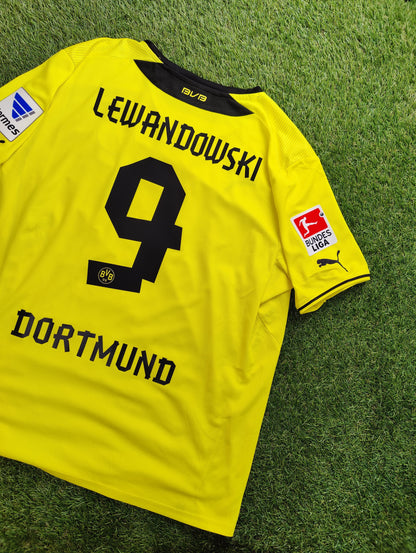Robert Lewandowski Str. XL Borussia Dortmund Hjemmebanetrøje – (2013/14)