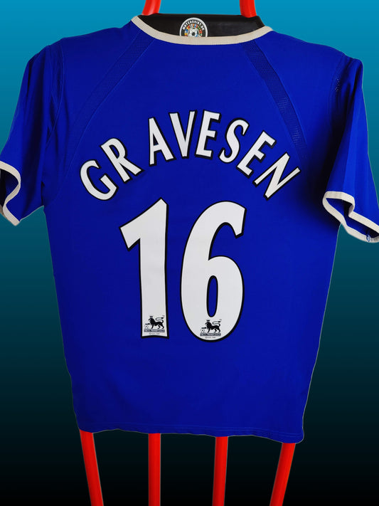 Thomas Gravesen Everton Hjemmebanetrøje – Str. M (2003/04)