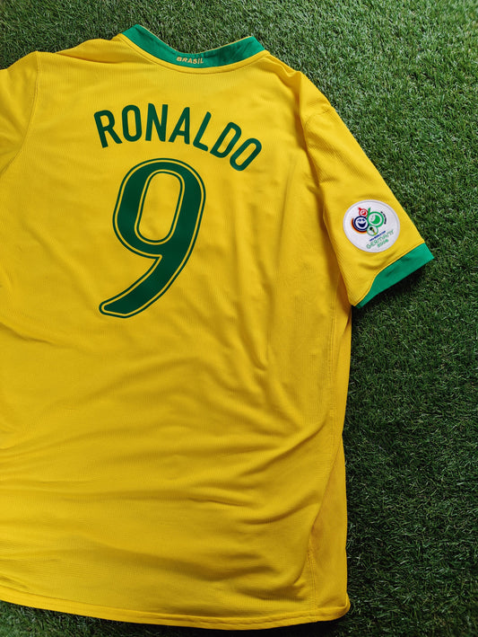Ronaldo Nazário Str. XL Brasilien Hjemmebanetrøje (VM 2006)