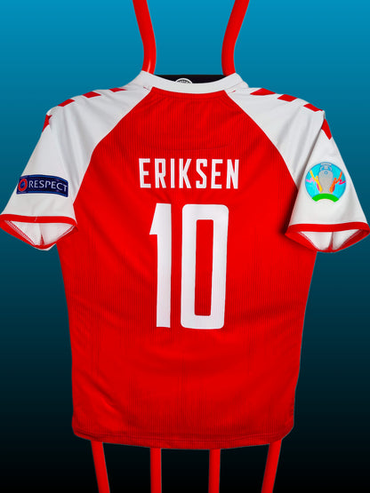 Christian Eriksen Danmark Hjemmebanetrøje – Str. L (Euro 2020, fitter M)