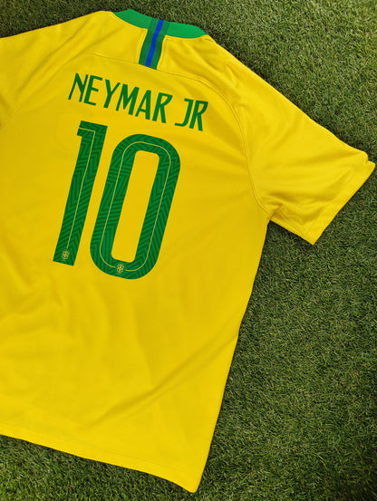 Neymar Jr. Str. L Brasilien Hjemmebanetrøje (2019)