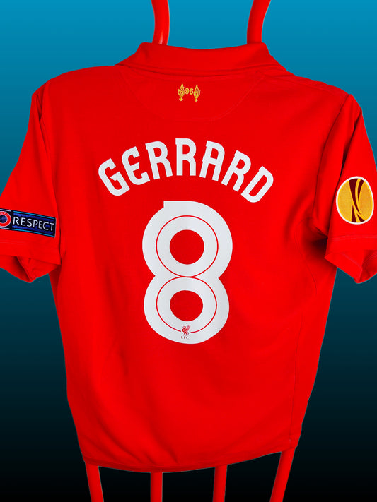 Steven Gerrard Liverpool Europa League Hjemmebanetrøje – Str. L (2012/13)