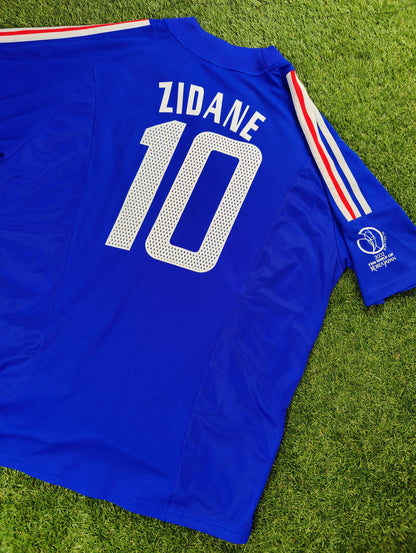 Zinedine Zidane Str. XXL Frankrig Hjemmebanetrøje (VM 2002)