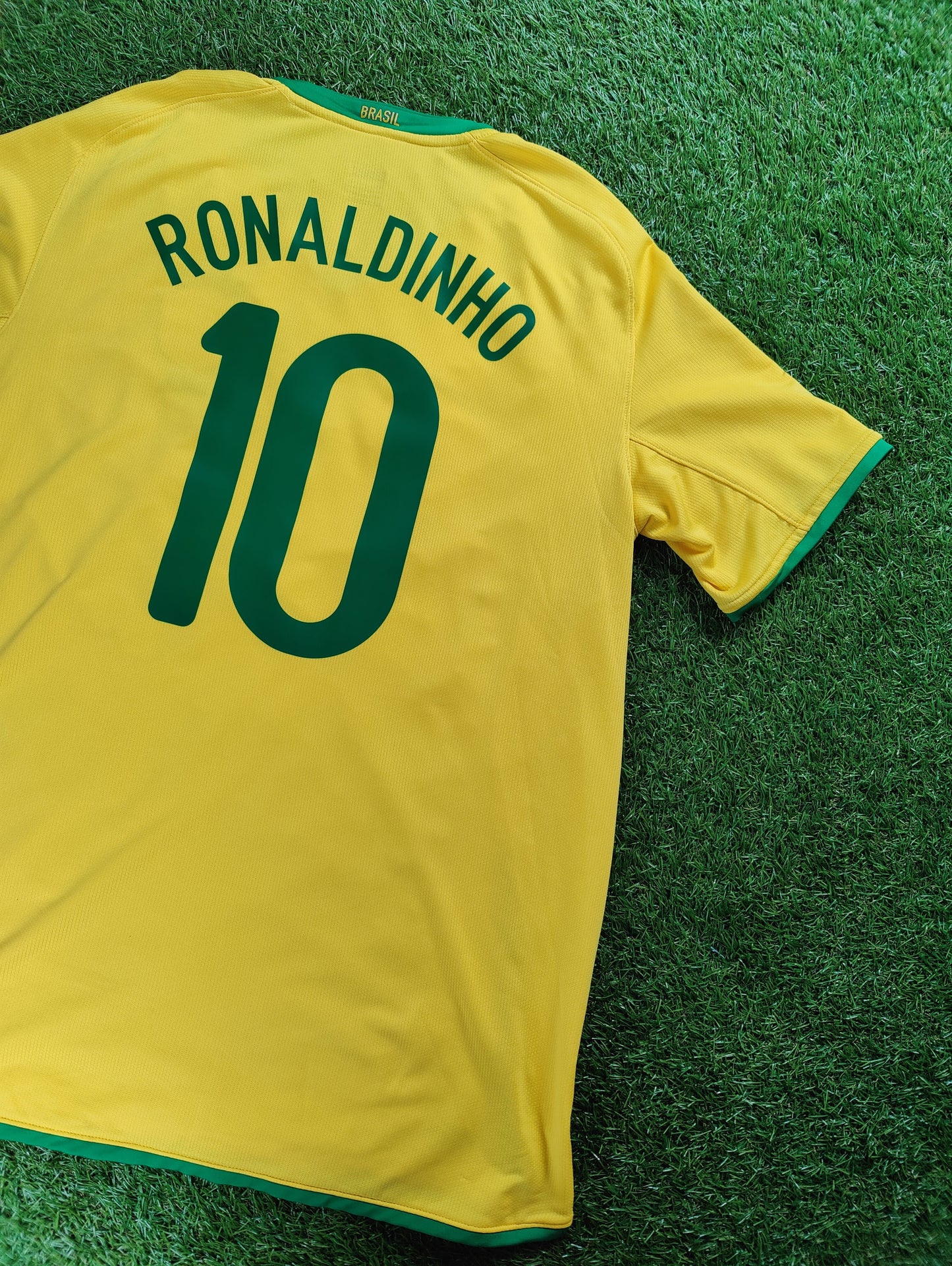 Ronaldinho Str. L Brasilien Hjemmebanetrøje (2008)