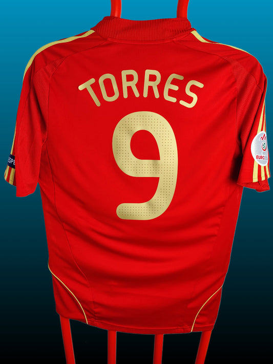 Fernando Torres Spanien Euro 2008 Hjemmebanetrøje – Str. M