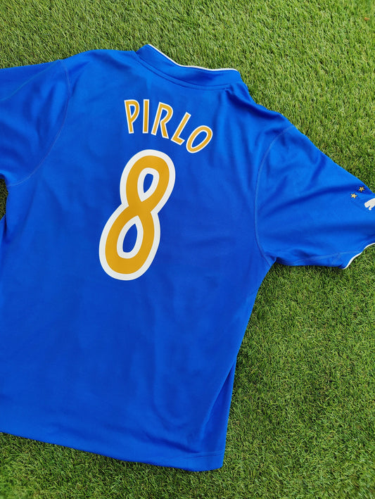 Andrea Pirlo Str. M Italien Hjemmebanetrøje – (2003)