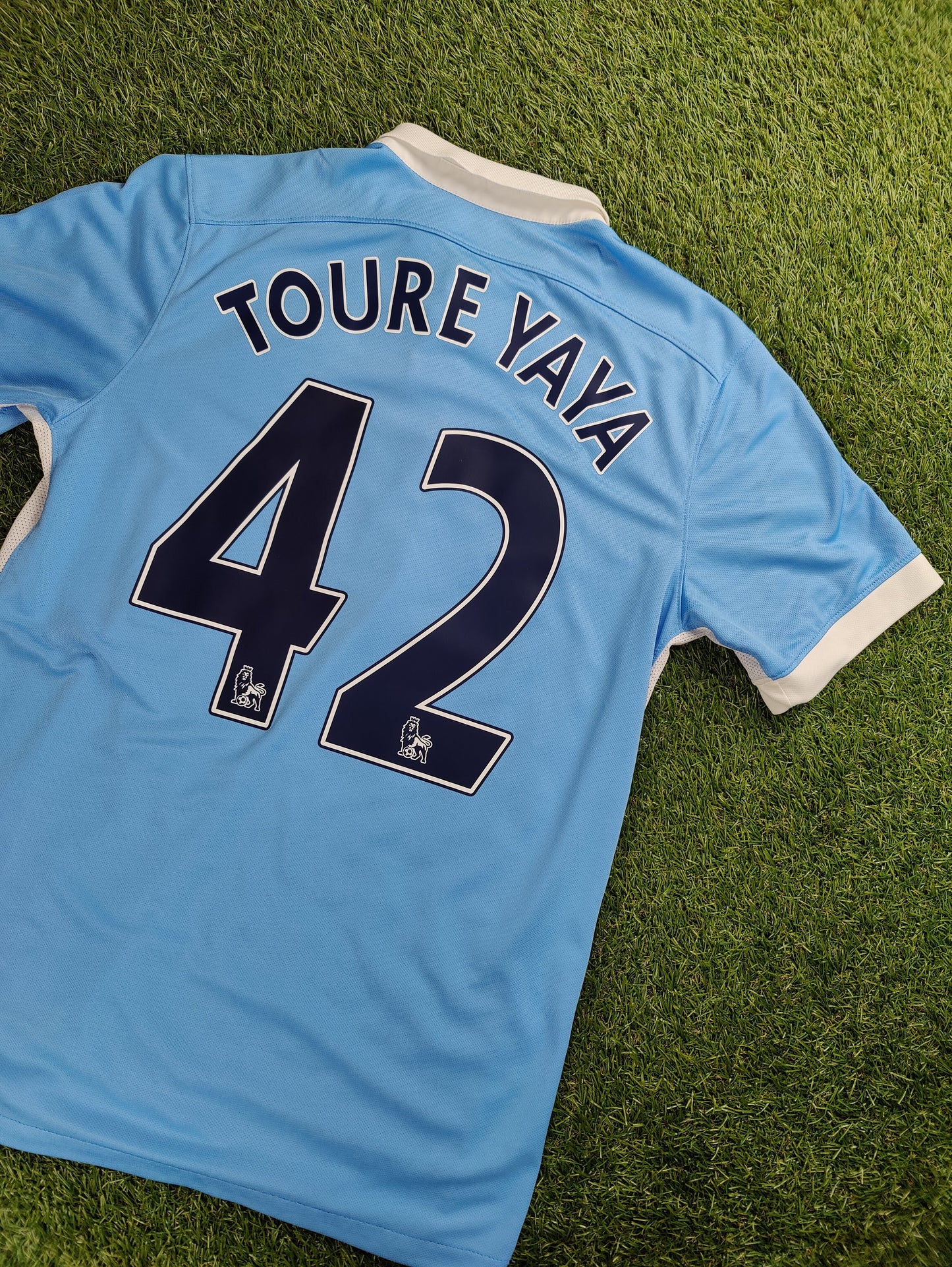 Yaya Touré Str. Medium (M) Manchester City Hjemmebanetrøje (2015/16)