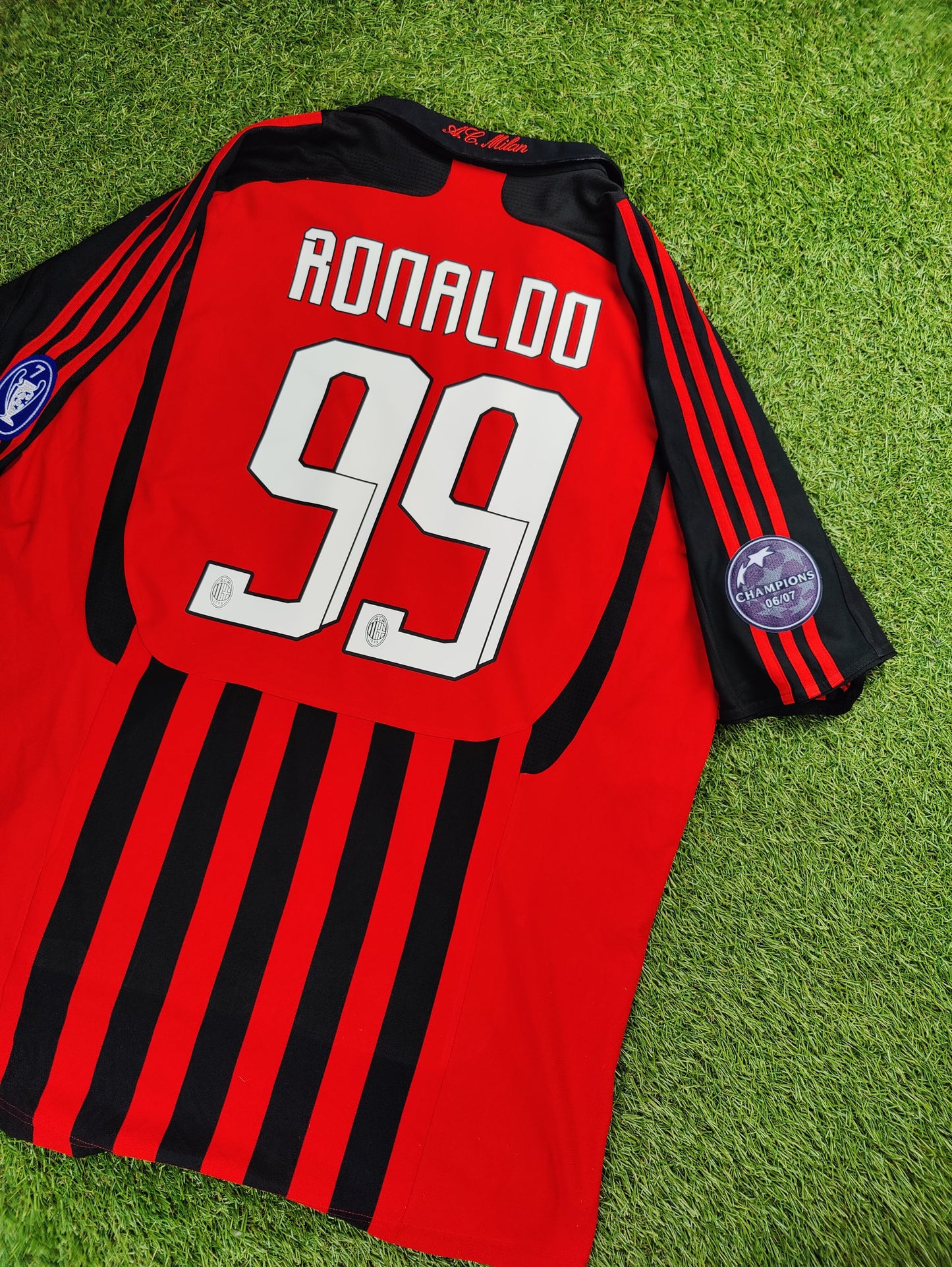 Ronaldo Nazário Str. XL AC Milan Hjemmebanetrøje (2007/08)