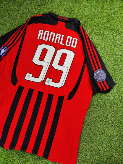 Ronaldo Nazário Str. XL AC Milan Hjemmebanetrøje (2007/08)
