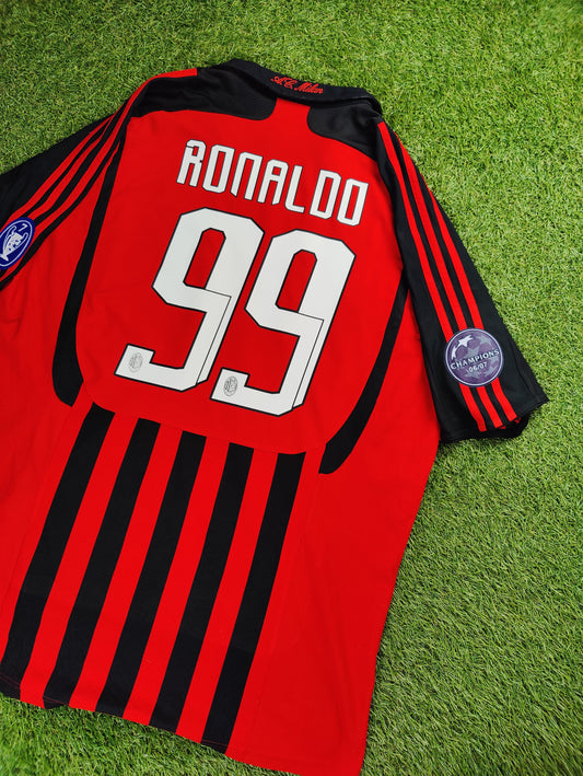 Ronaldo Nazário Str. XL AC Milan Hjemmebanetrøje (2007/08)