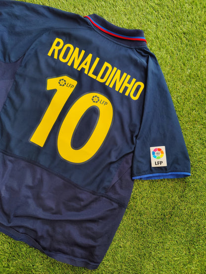 Ronaldinho Str. Large (L) FC Barcelona Udebanetrøje – (2002/03)