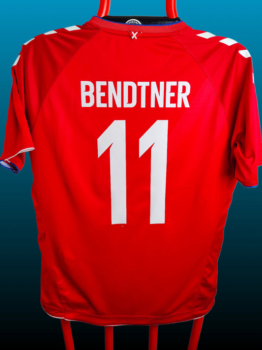 Nicklas Bendtner Danmark Hjemmebanetrøje – Str. XL (2018)
