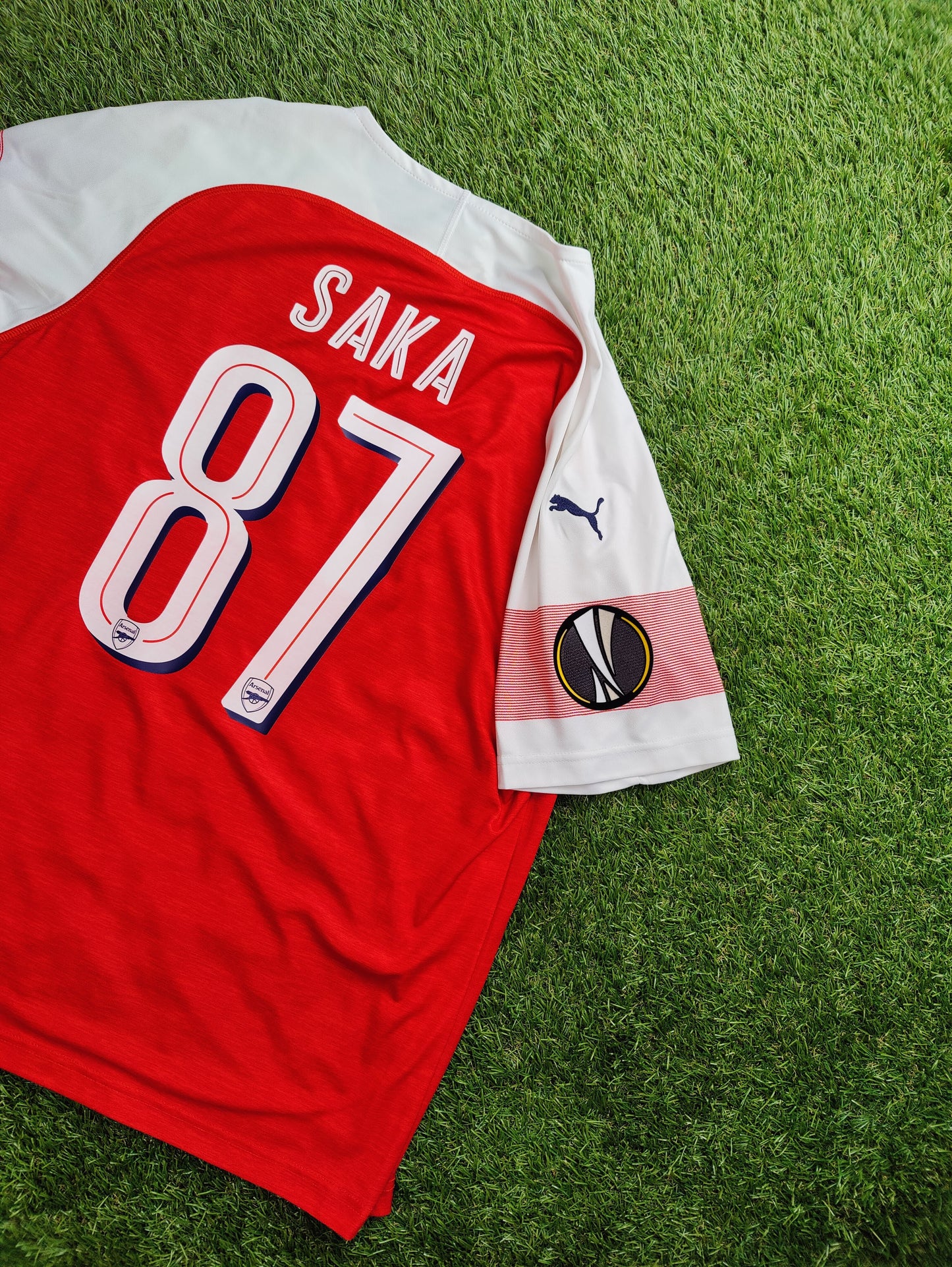 Bukayo Saka Str. L Arsenal Hjemmebanetrøje – (2018/19)