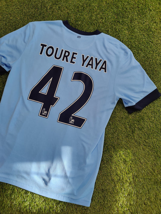 Yaya Touré Str. L Manchester City Hjemmebanetrøje (2014/15)