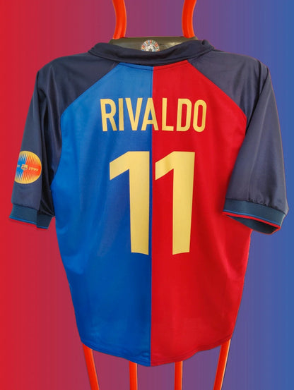FC Barcelona Jubilæumstrøje 1899-1999 – Rivaldo #11 (Sæson 1999/2000)