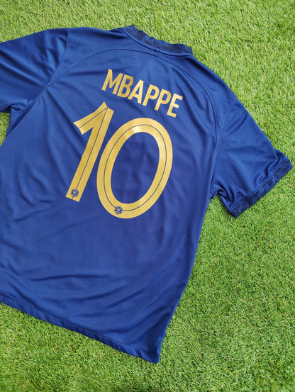 Kylian Mbappé Str. XL Frankrig Hjemmebanetrøje – (VM 2022)