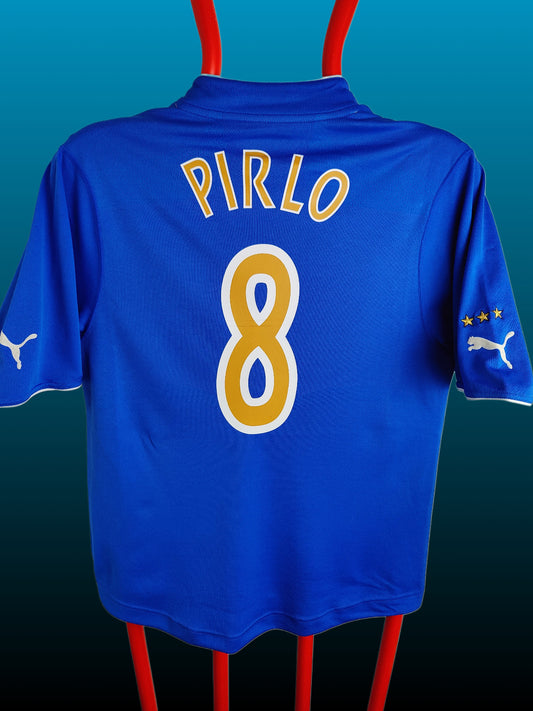 Andrea Pirlo Italien Hjemmebanetrøje – Str. XL (2003/04)
