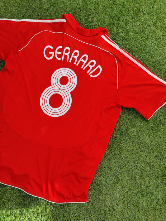 Steven Gerrard Str. XL Liverpool Hjemmebanetrøje (2006/07)