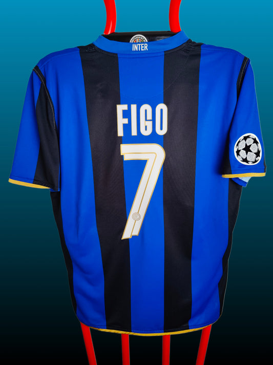 Luís Figo Inter Hjemmebanetrøje – Str. XL (2008/09)