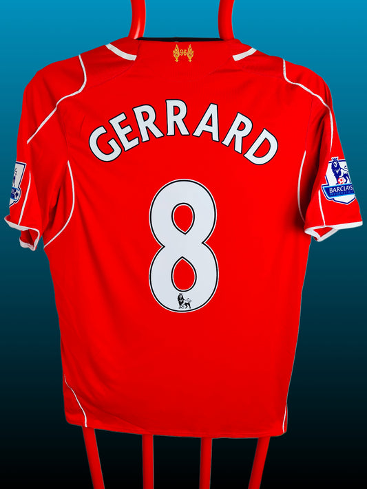 Steven Gerrard Liverpool Hjemmebanetrøje – Str. L (2014/15) Premier League