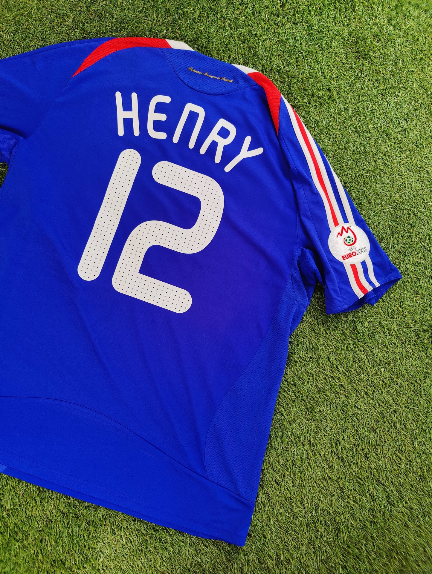 Thierry Henry Str. XL Frankrig Hjemmebanetrøje (Euro 2008)