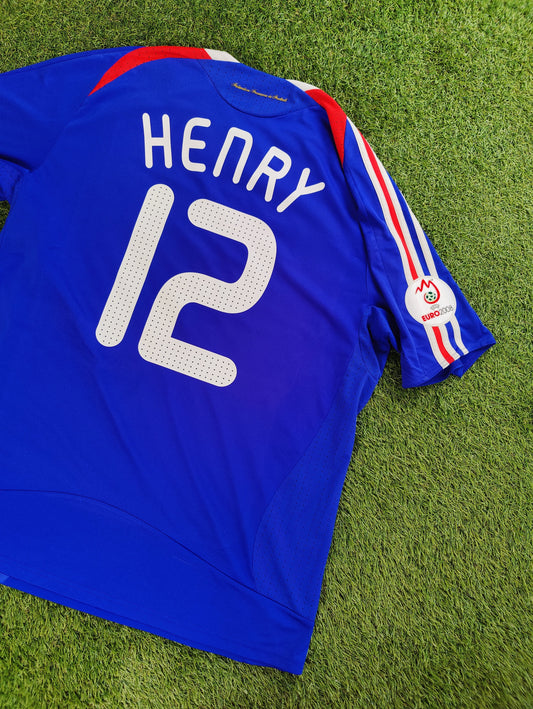 Thierry Henry Str. XL Frankrig Hjemmebanetrøje (Euro 2008)