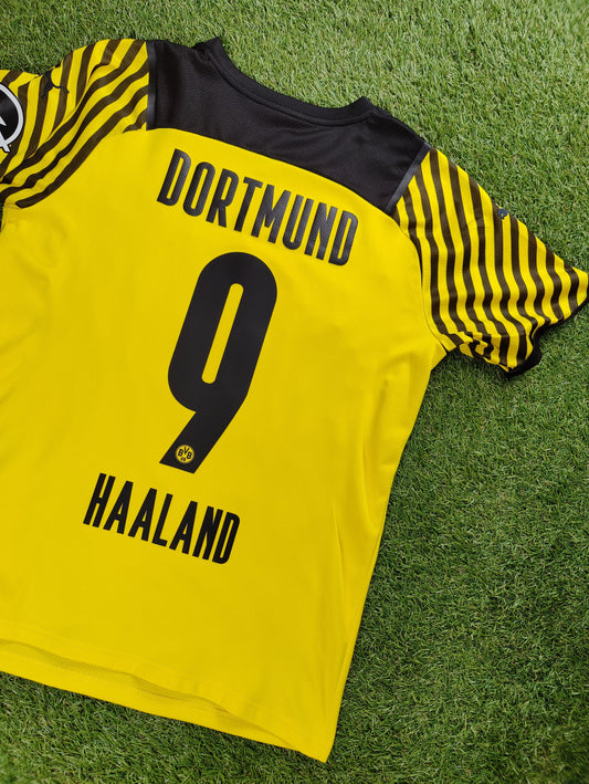 Erling Haaland Str. Medium (M) Borussia Dortmund Hjemmebanetrøje (2021/22)